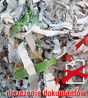 niszczenie dokument�w Gorz�w Wlkp.