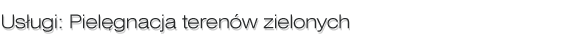 Piel�gnacja teren�w zielonych