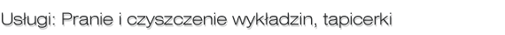Pranie i czyszczenie wyk�adzin